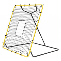 Baseball And Softball Rebounder Net, 4 x 4.5 Feet PitchBack Baseball Nest for Pitching and Fielding Training, Pitch Return Trainer Rebound Net with Pitching Target, 4 Adjustable Angles