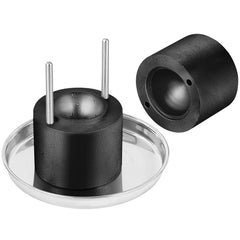 Ice Ball Press, 6cm Ice Ball Maker, Aircraft Al Alloy Ice Ball Press Kit for 60mm Ice Sphere, Ice Press with Tong and Drip Tray, for Whiskey, Cocktail, Bourbon, Scot on Party & Holiday, Black
