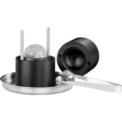 VEVOR Ice Ball Press, 6cm Ice Ball Maker, Aircraft Al Alloy Ice Ball Press Kit for 60mm Ice Sphere, Ice Press with Tong and Drip Tray, for Whiskey, Cocktail, Bourbon, Scot on Party & Holiday, Black