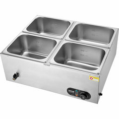 Commercial Electric Food Warmer Countertop Buffet 4*12 Qt Pan Bain Marie
