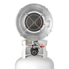 Propane Tank Top Heater with Portable Trolley, 15000 BTU Rapid Heating 180-Degree Infrared Radiant Tank Top Gas Heater for 9-18kg Propane Tanks, for Ice Fishing/ Hunting/Outdoor Single Burner