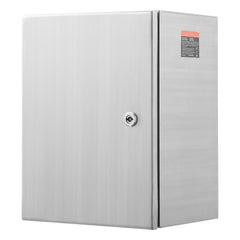 Steel Electrical Box, 60x50x20 cm, 304 Stainless Steel Electrical Enclosure Box, Wall-Mounted Outdoor Electrical Electronic Equipment Enclosure with Mounting Plate Hinges Lock, IP66 Waterproof