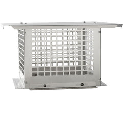 Chimney Cap 304.8 x 304.8mm, 304 Stainless Steel Fireplace Chimney Cover, Not Easily Toppled & Practical Accessories & Easy Installation, Fits Mesh Flue Covers Outside Clay Flue Shingles, Silver
