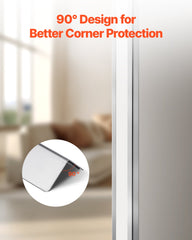 Stainless Steel Wall Corner Protector, 38 x 38 x 2436 mm, 10 Pack Metal Corner Guards, 304 Stainless Steel Edge Trim 90-Degree Angle for Home,Office,Commercial Wall Protection, with 3m Tape