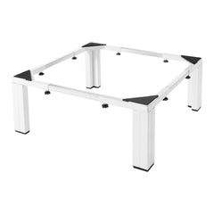 Laundry Pedestal, 305 mm Height, Washer and Dryer Pedestals with 544 kg Weight Load Capacity, 475-785 mm Adjustable, Non-Slip Feet, Heavy-duty Steel Washing Machine Stand Universal Fit, White