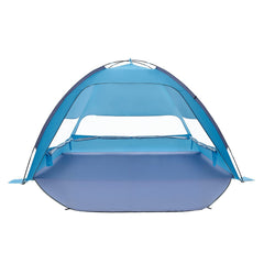 Beach Tent Sun Shelter for 6 Person, UPF 50+ Protection, Portable Sun Shade Canopy with Carrying Bag & Sand Pockets, Lightweight and Easy Setup Beach Umbrella for Camping Fishing Outdoor Picnic