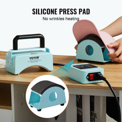 Hat Press Machine Mini Hat Heat Press for Caps 5.9x3.15 inch Plate Green