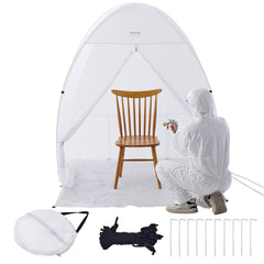 Spray Paint Shelter, 60 x 60 x 70 in Pop-Up Portable Spray Paint Tent with Built-In Floor, Exhaust Window and Storage Bag, Foldable Paint Booth for Furniture, DIY Hobby Tool Painting Station