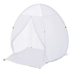Spray Paint Shelter, 60 x 60 x 70 in Pop-Up Portable Spray Paint Tent with Built-In Floor, Exhaust Window and Storage Bag, Foldable Paint Booth for Furniture, DIY Hobby Tool Painting Station