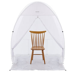 Spray Paint Shelter, 60 x 60 x 70 in Pop-Up Portable Spray Paint Tent with Built-In Floor, Exhaust Window and Storage Bag, Foldable Paint Booth for Furniture, DIY Hobby Tool Painting Station