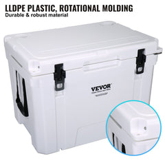 Insulated Portable Cooler, 65 qt, Holds 65 Cans, Ice Retention Hard Cooler with Heavy Duty Handle, Ice Chest Lunch Box for Camping, Beach, Picnic, Travel, Outdoor, Keeps Ice for up to 6 Days