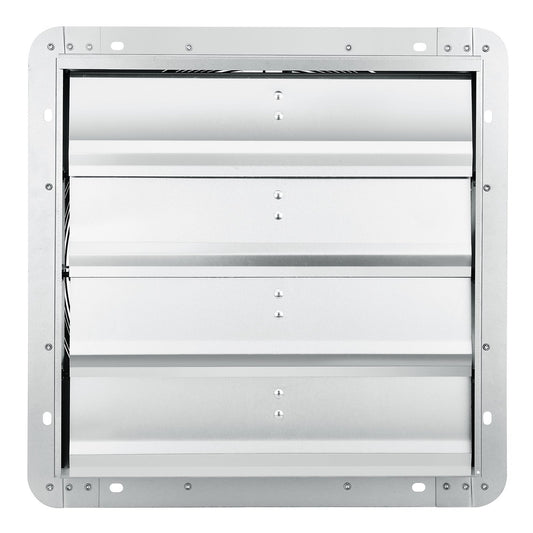 Shutter Exhaust Fan, 406 mm High-speed 1400RPM 1506 CFM, Aluminum Wall Mount Attic Fan with AC-motor, Ventilation and Cooling for Greenhouses, Garages, Sheds, Shops