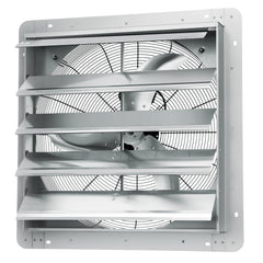 Shutter Exhaust Fan, 610 mm High-speed 1400RPM 2892 CFM, Aluminum Wall Mount Attic Fan with AC-motor, Ventilation and Cooling for Greenhouses, Garages, Sheds, Shops