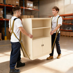 Moving Straps, Supports up to 453.6 kg, 2-Person Lifting and Moving System with 2 Harness Straps & 2 Load-bearing Straps, Adjustable Lifting Shoulder Straps Move Furniture Appliances Mattresses