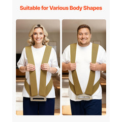 Moving Straps, 2-Person Lifting and Moving System with 2 Harness Straps, 1 Load-bearing Strap & 1 Handheld Strap, Adjustable Lifting Shoulder Straps Move Furniture Appliances Mattresses