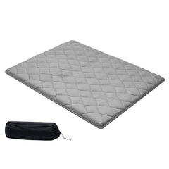 Japanese Tatami Mat, Queen Size Foldable Japanese Tatami Mattress, Futon Mattress with Storage Bag & Fastener, 9-Layer Floor Mat for Sleeping, Dorm, Meditation, Yoga, 2032 x 1524 x 63.5 mm, Gray