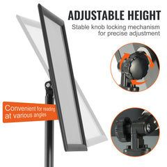 Pedestal Sign Holder Adjustable Poster Stand 11 x 17 Inch Metal Base