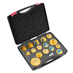 Brake Master Bleeder Kit, 17 Pcs, Professional Brake Bleeder Adapter Set with Complete Kit & Handle, Durable Brake Bleeder Adapter for Brake Fluid Filling Fit for Most New & Old Vehicles