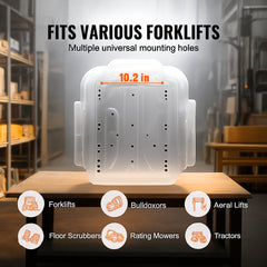 Universal Forklift Seat Adjustable Tractor Seat with Seatbelt Armrests