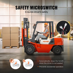 Universal Tracor Seat, Lawn Mower Seat with Micro Switch and Drainage Holes, 16-34 cm Extended Slot Tractor Seat for Tractor Loader Excavator