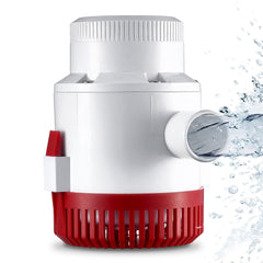 Bilge Pump, 3000GPH Automatic Submersible Boat Bilge Water Pump with Float Switch, 40 mm Outlet Diameter, Small Boat Bilge Pump, Marine Electric Bilge Pump for Boats, Ponds, Pools, Basements
