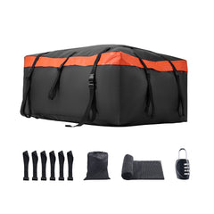 Car Rooftop Cargo Carrier Bag, 23 Cubic Feet Roof Cargo Carrier, Heavy Duty 840D PVC 100% Waterproof Car Roof Luggage Bag for All Vehicle with/without Rack- with Lock, Anti-Slip Mat, 6 Door Hook