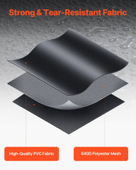 Car Rooftop Cargo Carrier Bag, 23 Cubic Feet Roof Cargo Carrier, Heavy Duty 840D PVC 100% Waterproof Car Roof Luggage Bag for All Vehicle with/without Rack- with Lock, Anti-Slip Mat, 6 Door Hook