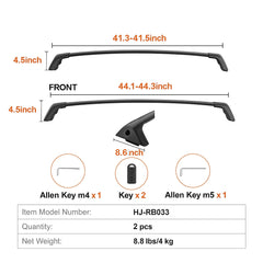 Roof Rack Cross Bars, Compatible with Toyota RAV4 2020-2023, 160lbs Load Capacity, Aluminum Anti-Rust Crossbars with Locks, Rooftop Cargo Bag Luggage Carrier (Not Fit for Adventure/TRD Off-Road)