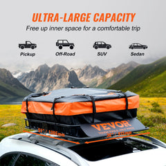 Roof Rack Cargo Basket 200 LBS 51"x36"x5" for SUV Truck with Luggage Bag