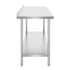 24 x 60 x 36 Inch Stainless Steel Work Table, Commercial Food Prep Worktable Heavy Duty Prep Worktable, Metal Work Table with Adjustable Height for Restaurant, Home and Hotel