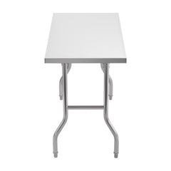 Stainless Steel Kitchen Bench Folding Commercial Prep Table 1220x610 mm