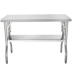 Commercial Worktable Workstation Folding Commercial Prep Table 1220x610 mm