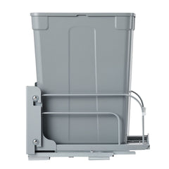 Pullout Trash Can for Kitchen Cabinets, Garbage Waste Recycling Bin, Under Mount Waste Container, with Heavy Duty Metal Soft Close Sliding System and Door Kit, for Sink, Under Counter