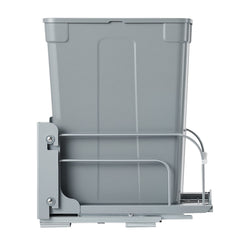Pullout Trash Can for Kitchen Cabinets, Garbage Waste Recycling Bin, Under Mount Waste Container, with Heavy Duty Metal Soft Close Sliding System and Door Kit, for Sink, Under Counter