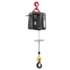 2-in-1 Electric Hoist Winch, 500 kg Capacity, 1500W Portable Power Winch Crane, 7.6 m Lifting Height, 5 m/min with Manual and Wireless Remote Control for Factory, Warehouss, Garage