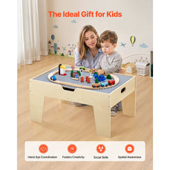 Multi-Purpose Activity Play Table 290 Building Bricks & 30 PCS Accessories