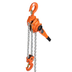 Manual Lever Chain Hoist, 6T 6000KG Capacity Heavy Duty Come Along, 3M Lift G80 Alloy Steel Chain With Dual Pawl Mechanical Brake, 360° Rotating Hooks, for Warehouse Construction Garage