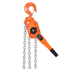 Manual Lever Chain Hoist, 6T 6000KG Capacity Heavy Duty Come Along, 3M Lift G80 Alloy Steel Chain With Dual Pawl Mechanical Brake, 360° Rotating Hooks, for Warehouse Construction Garage