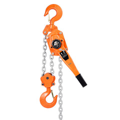 Manual Lever Chain Hoist, 6T 6000KG Capacity Heavy Duty Come Along, 3M Lift G80 Alloy Steel Chain With Dual Pawl Mechanical Brake, 360° Rotating Hooks, for Warehouse Construction Garage