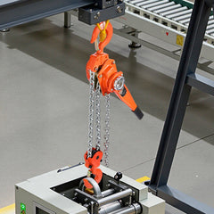 Manual Lever Chain Hoist, 6T 6000KG Capacity Heavy Duty Come Along, 6M Lift G80 Alloy Steel Chain With Dual Pawl Mechanical Brake, 360° Rotating Hooks, for Warehouse Construction Garage