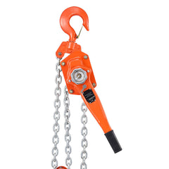 Manual Lever Chain Hoist, 6T 6000KG Capacity Heavy Duty Come Along, 6M Lift G80 Alloy Steel Chain With Dual Pawl Mechanical Brake, 360° Rotating Hooks, for Warehouse Construction Garage
