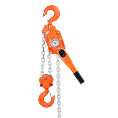 Manual Lever Chain Hoist, 6T 6000KG Capacity Heavy Duty Come Along, 6M Lift G80 Alloy Steel Chain With Dual Pawl Mechanical Brake, 360° Rotating Hooks, for Warehouse Construction Garage