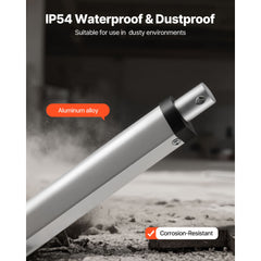 12V Linear Actuator, 101.6mm Stroke 15mm/s High-Speed 1000N Linear Motion Actuator - with IP54 Protection & Mounting Bracket for Lift Desk, Recliner Chairs, Window Door Opener