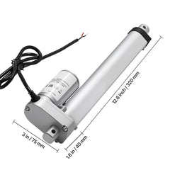 12V Linear Actuator, 203.2mm Stroke 15mm/s High-Speed 1000N Linear Motion Actuator - with IP54 Protection & Mounting Bracket for Lift Desk, Recliner Chairs, Window Door Opener
