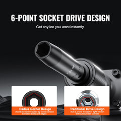 3/8" Drive Impact Socket Set, 90 Piece Socket Set SAE 1/4"-3/4" and Metric 6-19mm, 6 Point Cr-Mo Alloy Steel for Auto Repair, Includes Extension Bars Universal Joint Adapter Lock Storage Case