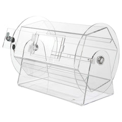 Acrylic Raffle Drum, Holds 5000 Tickets or 200 Raffle Balls, Professional Raffle Ticket Spinning Cage with 2 Keys, Transparent Lottery Spinning Drawing, Raffle Ticket Box for Lottery Games Bingo