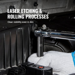 1/2" Drive Impact Socket Set, 65 Piece Socket Set SAE 3/8" to 1-1/4" and Metric 10-24mm, 6 Point Cr-V Alloy Steel for Auto Repair, Rugged Construction, Easy-to-Read Size Markings, Storage Case