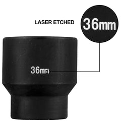 Impact Sockets Set 1/2 Inch Drive 26PCS Standard Length Impact Set 6-Point