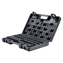 1/2" Drive Deep Impact Socket Set, 34pcs Socket Set Metric (8-36mm) 6 Point Cr-MO Alloy Steel for Auto Repair, Rugged Construction, Includes Heavy Duty Storage Case