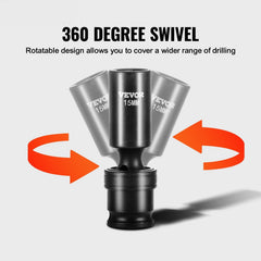 360 Degree Swivel Impact Sockets Set 14pcs 6-Point 3/8in Drive Socket Set